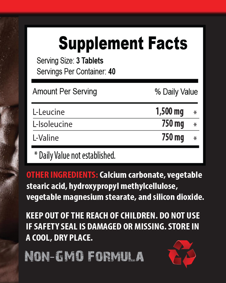 muscle gain BCAA 3000MG essential amino acid l leucine lisoleucine l valine 2B