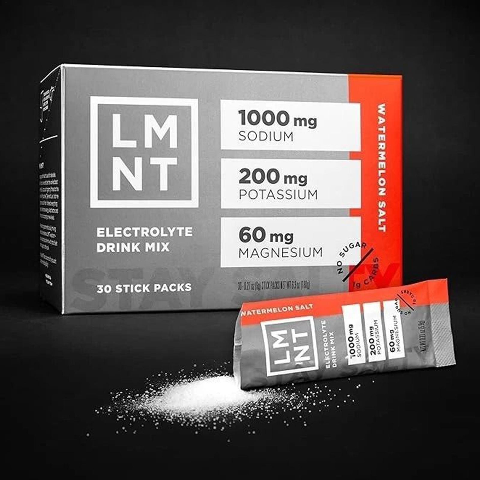LMNT Zero Sugar Electrolytes – Watermelon Salt | Drink blend | 30-Count