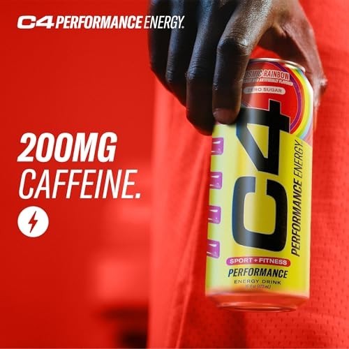 Zero Sugar Cosmic Rainbow Energy Drink | 200mg Caffeine Pre-Workout | 12 Pack