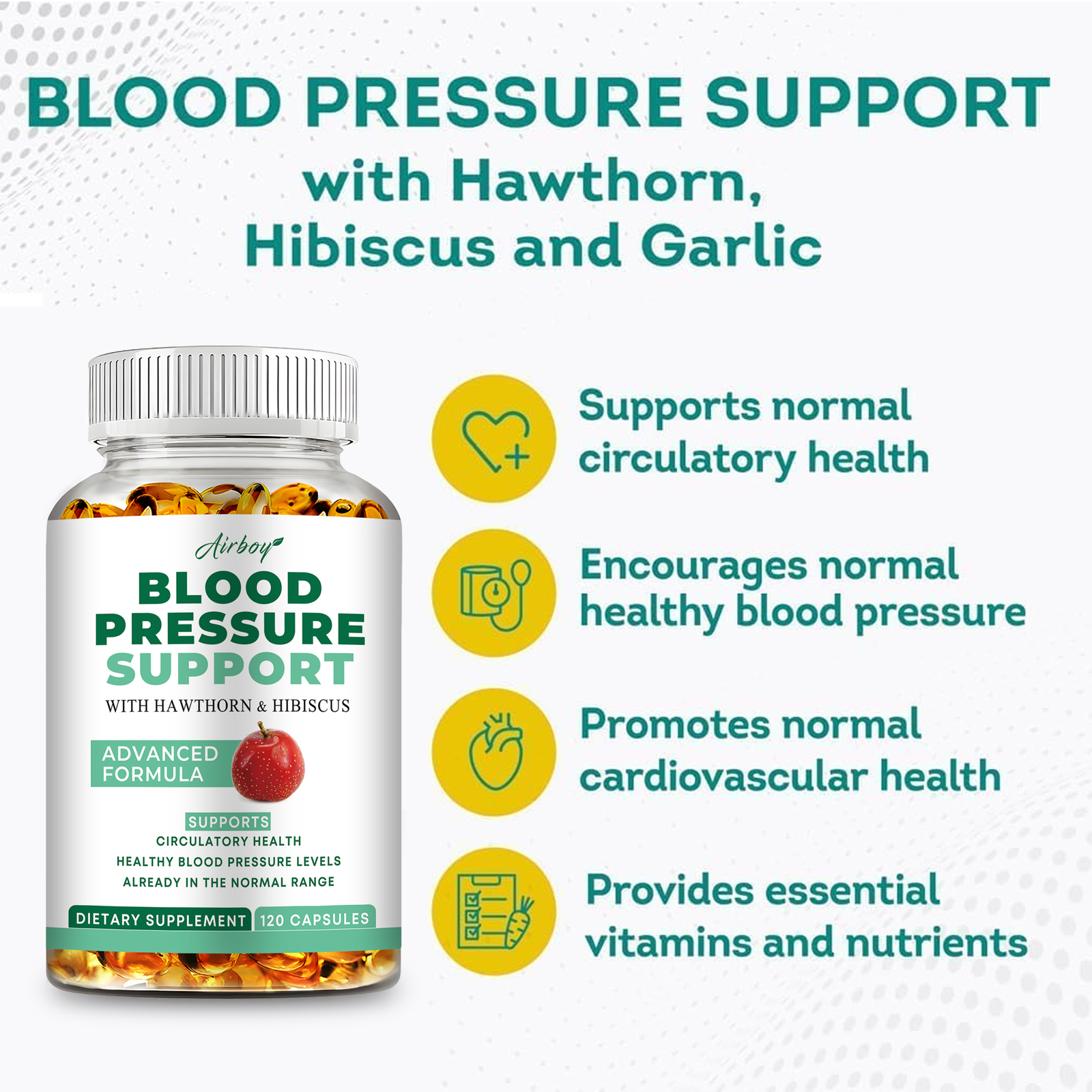 Blood Pressure Support – Maintaining Healthy Blood Pressure Levels, Heart Health