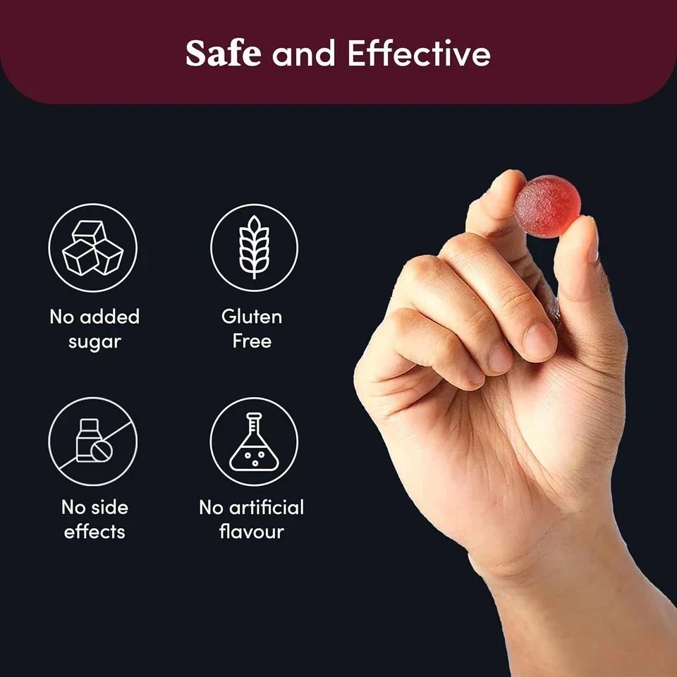 Man Matters Pure Himalayan Shilajit/Shilajeet Gummies with KSM 66 Ashwagandha