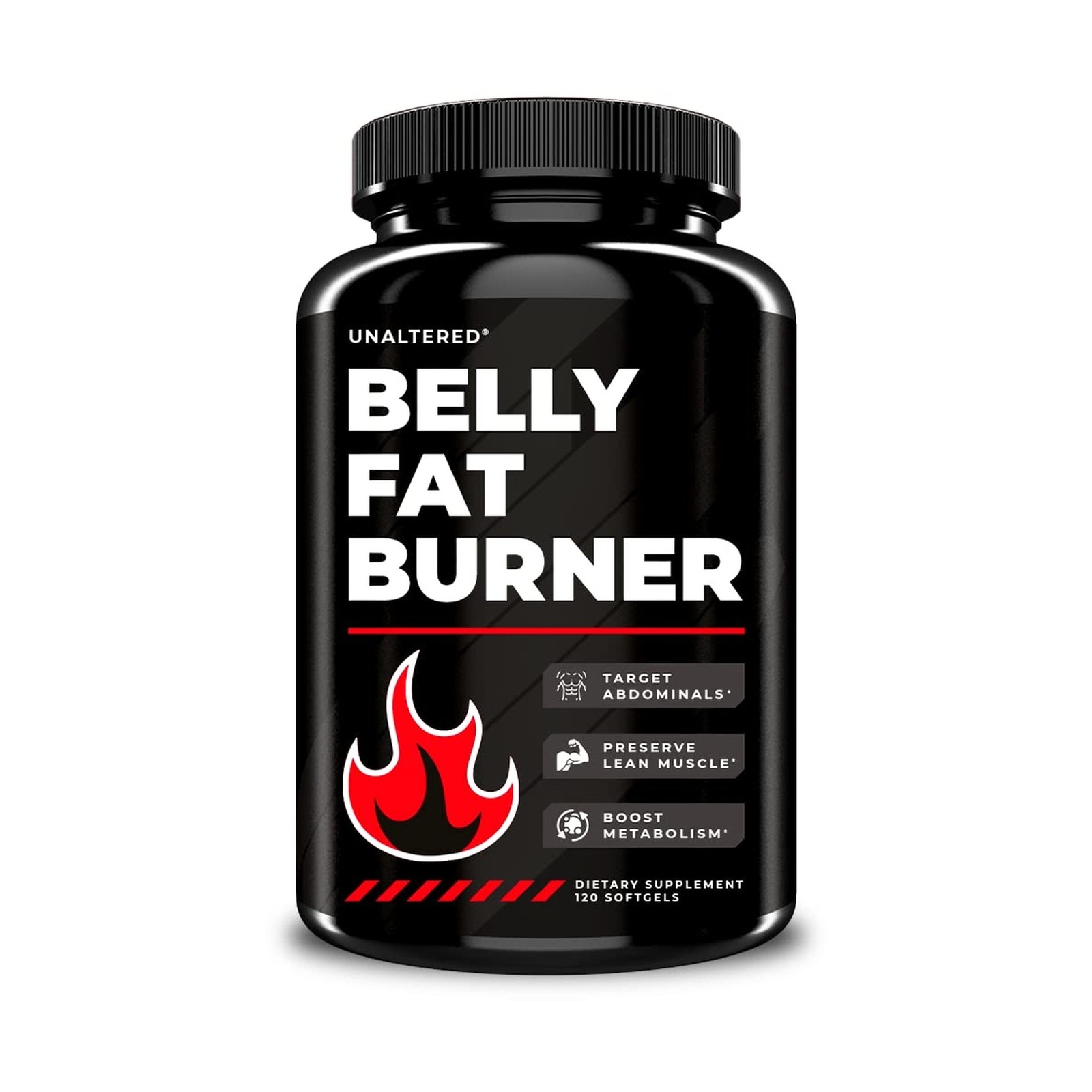 UNALTERED Belly Fat Burner for Men – Lose Abdominal Fat, Boost Metabolism, Su…