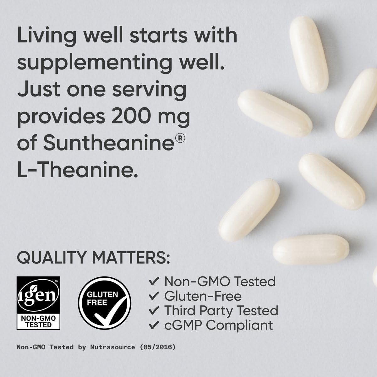 Sports Research Double Strength L Theanine 200mg 60 Softgels