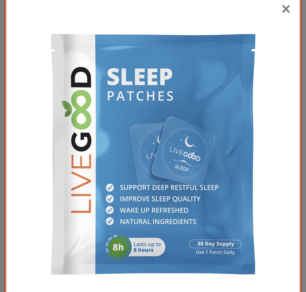LIVEGOOD Sleep Patches dietary supplement (6 patches and 30 patches)