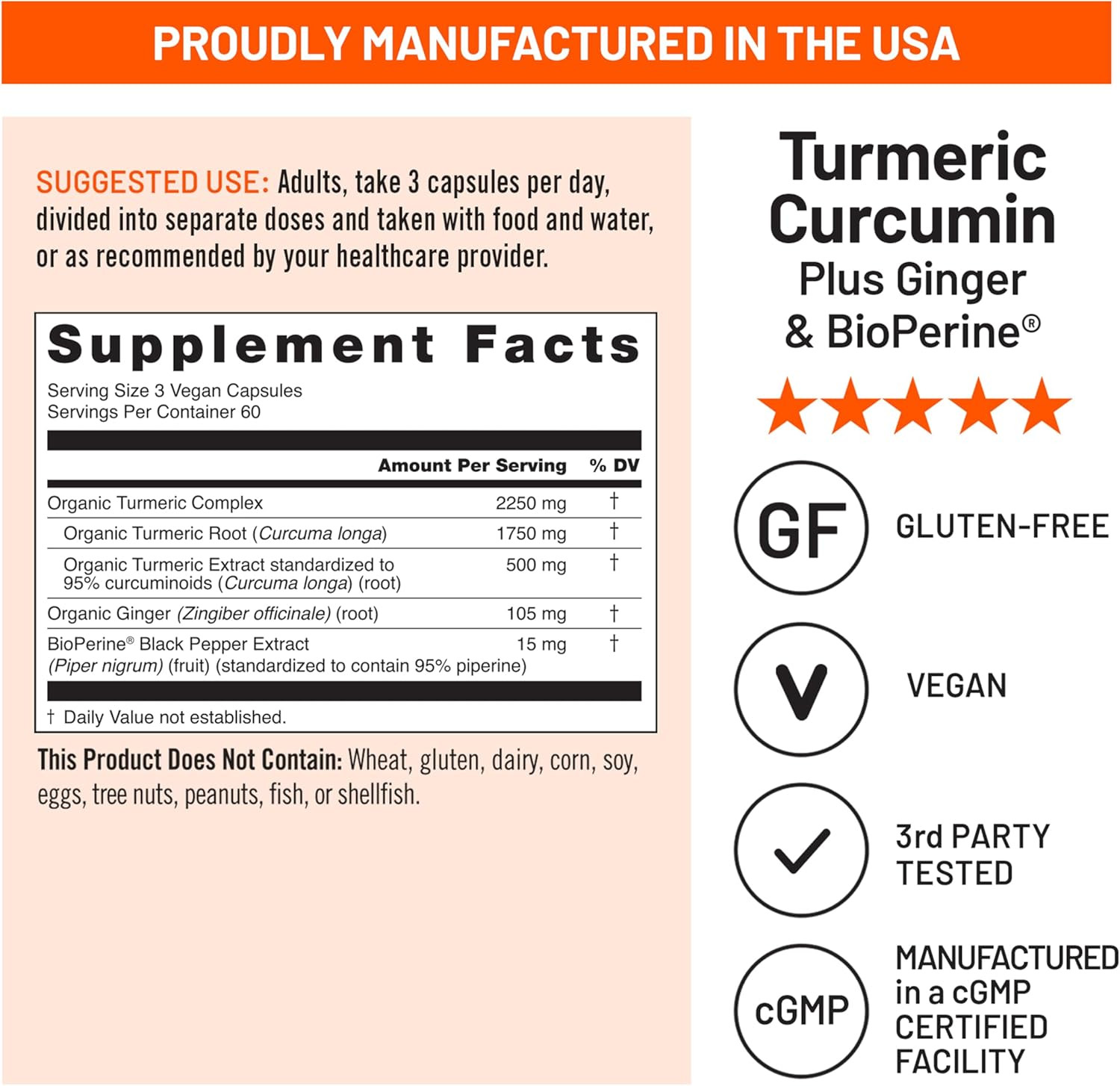 Naturewise Curcumin Turmeric 2250Mg – Advanced Absorption from 95% Curcuminoids