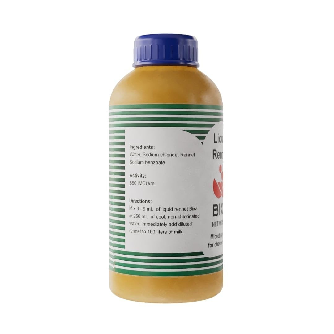 Liquid Microbial Rennet For Cheese Making | Vegetarian | Milk Coagulant | Non…