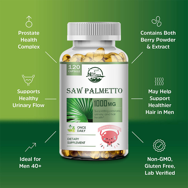 Saw Palmetto Extract | 1000mg | 240 Capsules | Traditional Herb Highest Potency