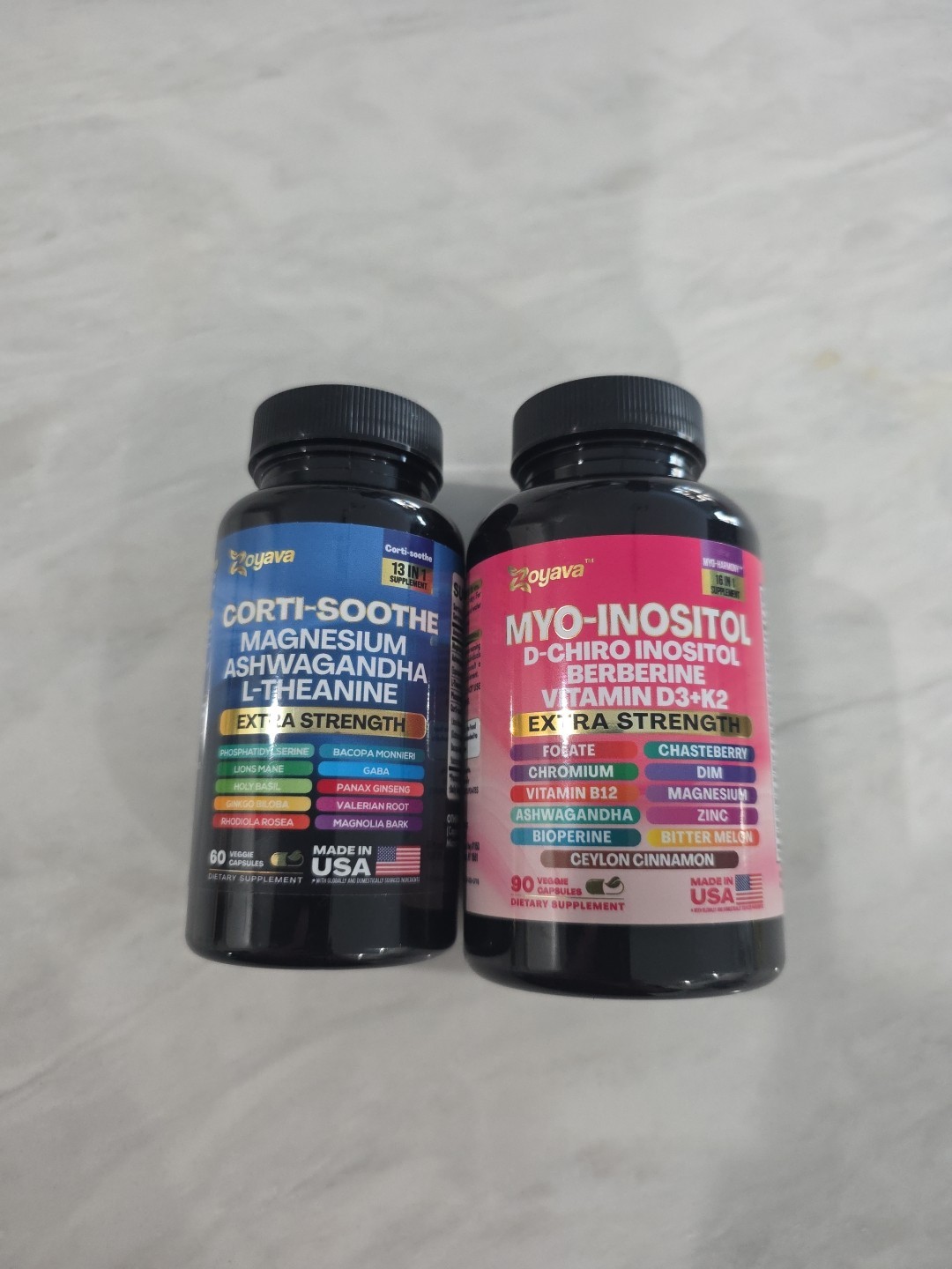 New Zoyava Myo-Inositol & Corti-Soothe Set Expiration 12/2027 & 01/2028