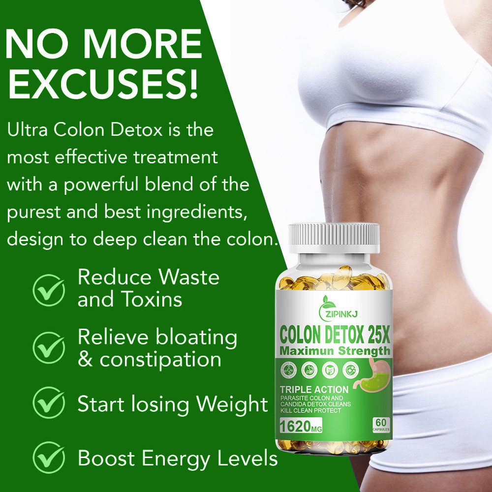 COLON CLEANSE DETOX BODY CLEANSER ELIMINATES WASTE WEIGHT LOSS REDUCE FAT PILLS