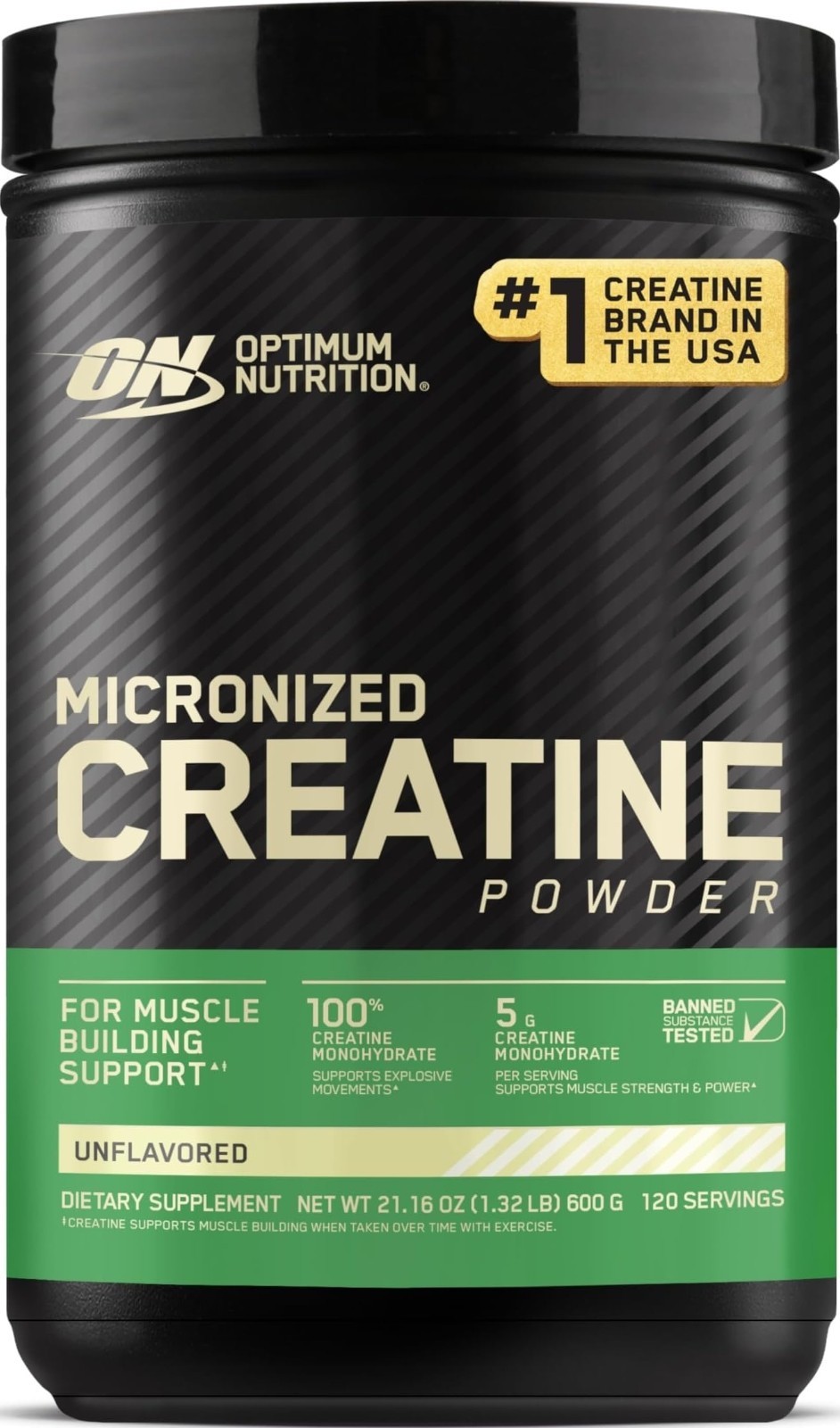 Micronized Creatine Monohydrate Powder – Supports Strength & Recovery, 120 Servi