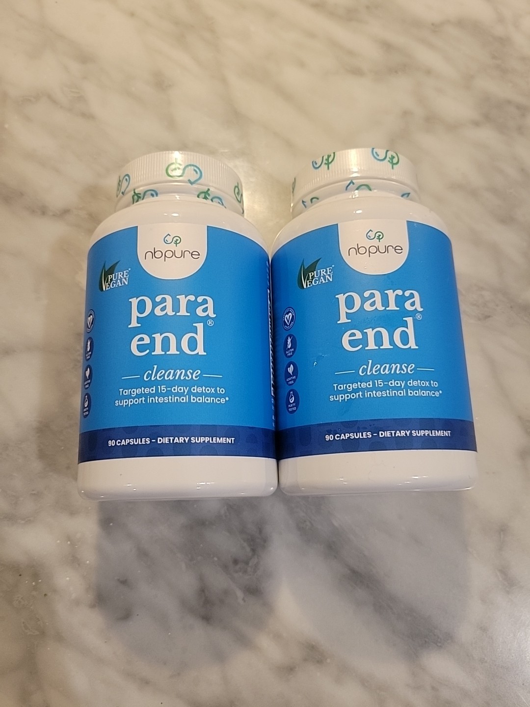 2x nbpure Para End Cleanse 90 Capsules Scram Parasite Cleanse