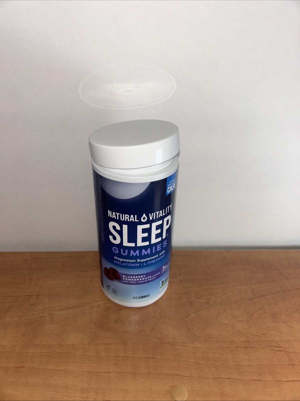 Natural VItality SLEEP / CALM Magnesium Supplement Anti-Stress Gummies (120 ct)