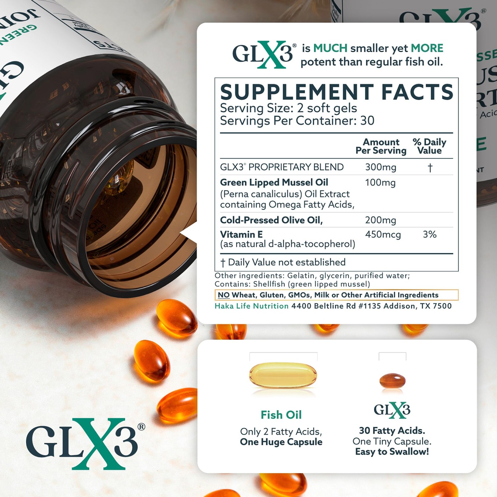 GLX3 Joint Support Extra Strength Omega-3 Supplement | Premium New Zealand G…