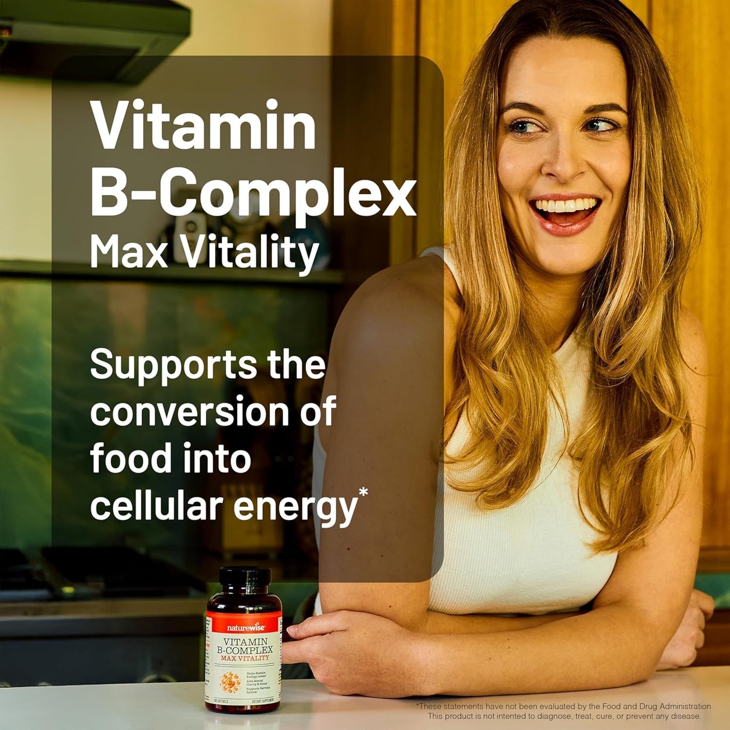 Complejo de Vitamina B para Mujer Y Hombre con Biotina B1 B2 B3 B6 B12 60uds
