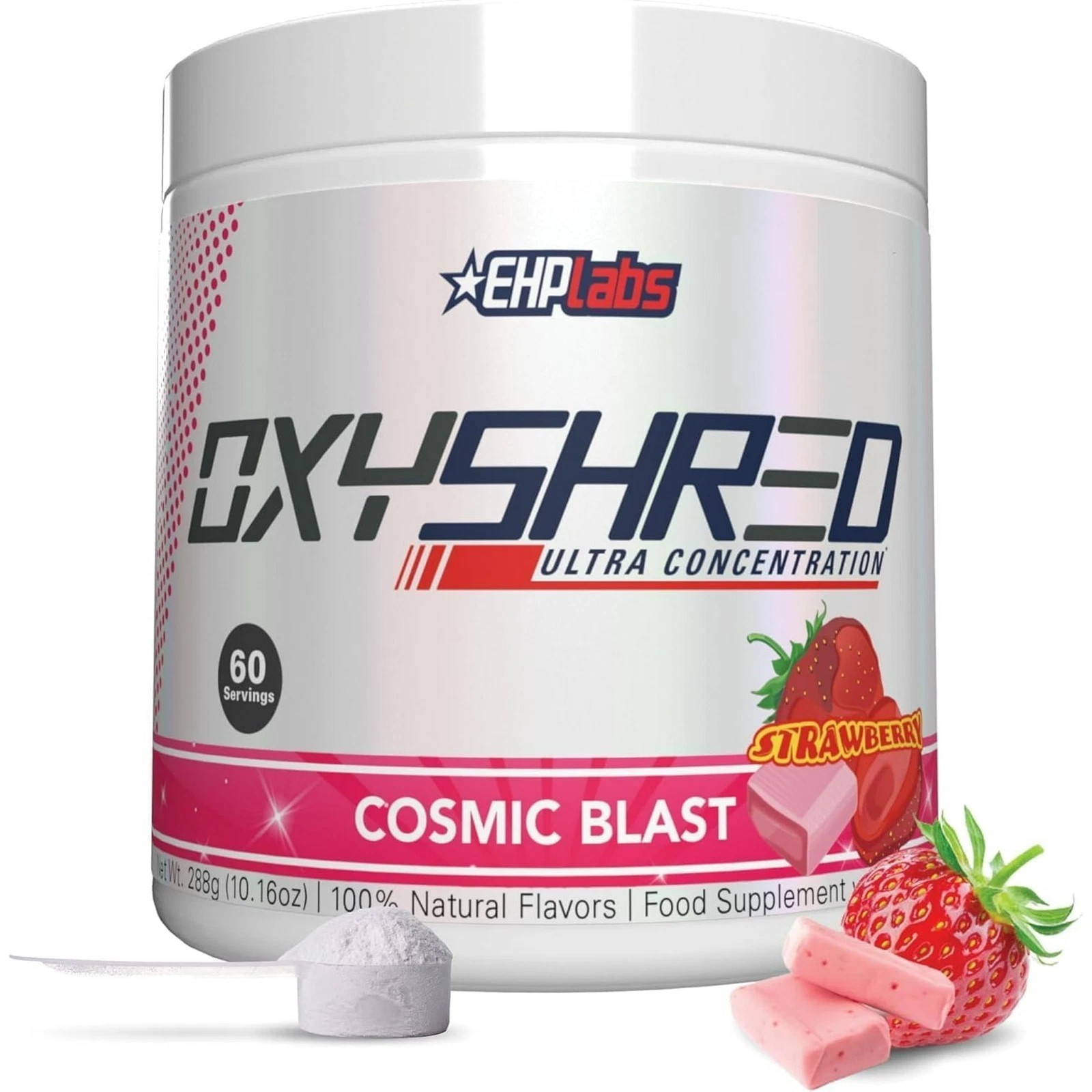 Thermogenic Fat Burner&Pre-Workout Powder–Strawberry,Vegan,Gluten-Free,No Sugar