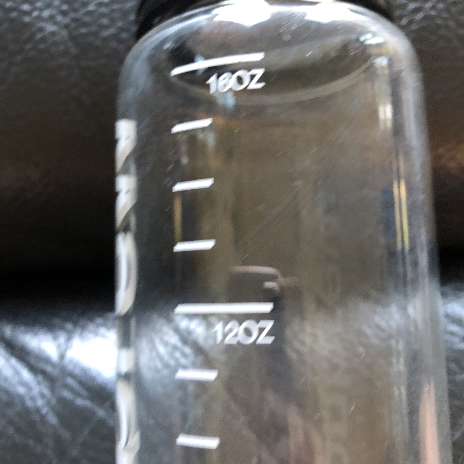 MoonBrew Deluxe Glass Shaker Bottle 16oz Heat/Leak Resistant Cup