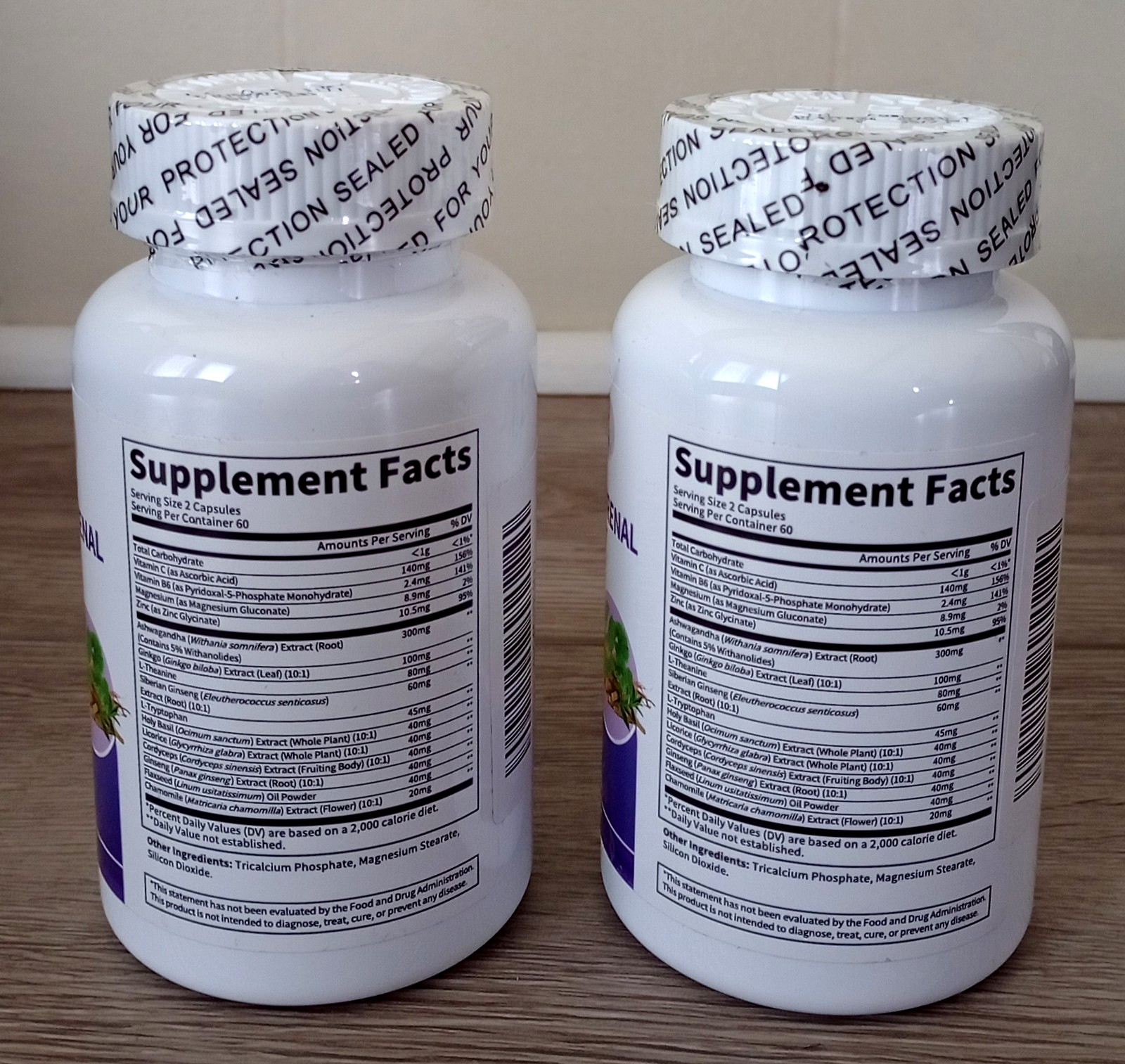 (2 Pack) AllWise Cortisol & Adrenal Support 120 x 2 = 240 Capsules Exp. 05/2027
