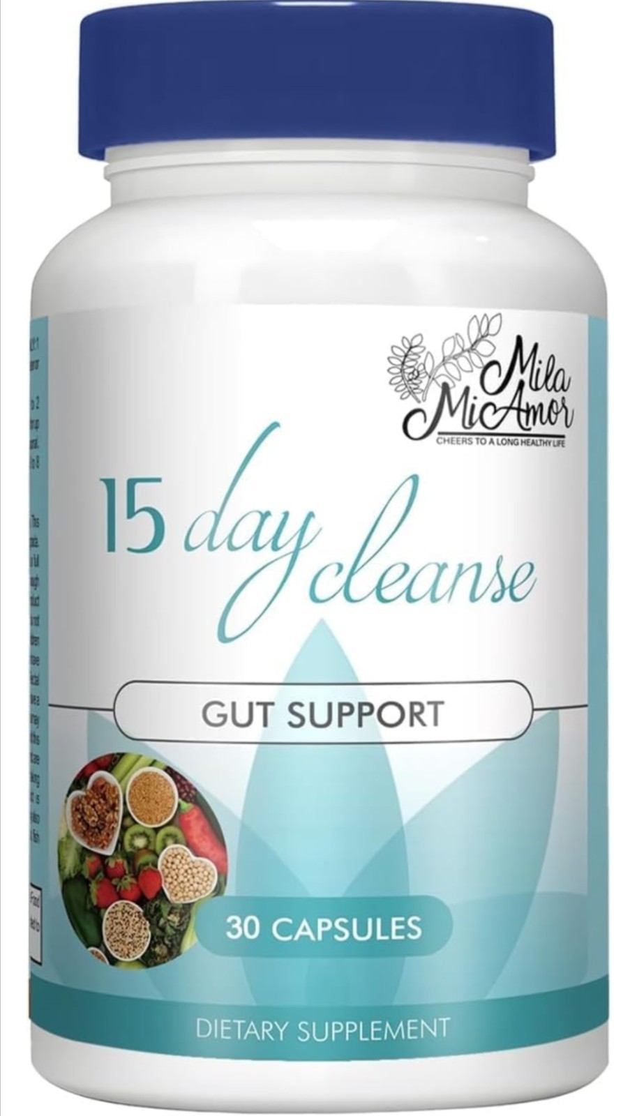 15 Day Cleanse – Gut & Colon Support with Senna Leaf, Probiotics & Psyllium Husk