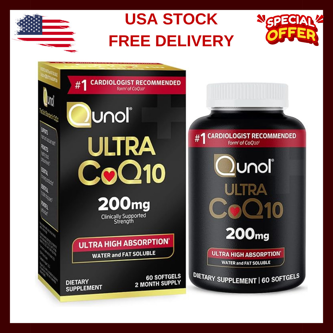 Qunol Coq10 200Mg Softgels, Ultra Coq10 – Ultra High Absorption Coenzyme Q10 Sup
