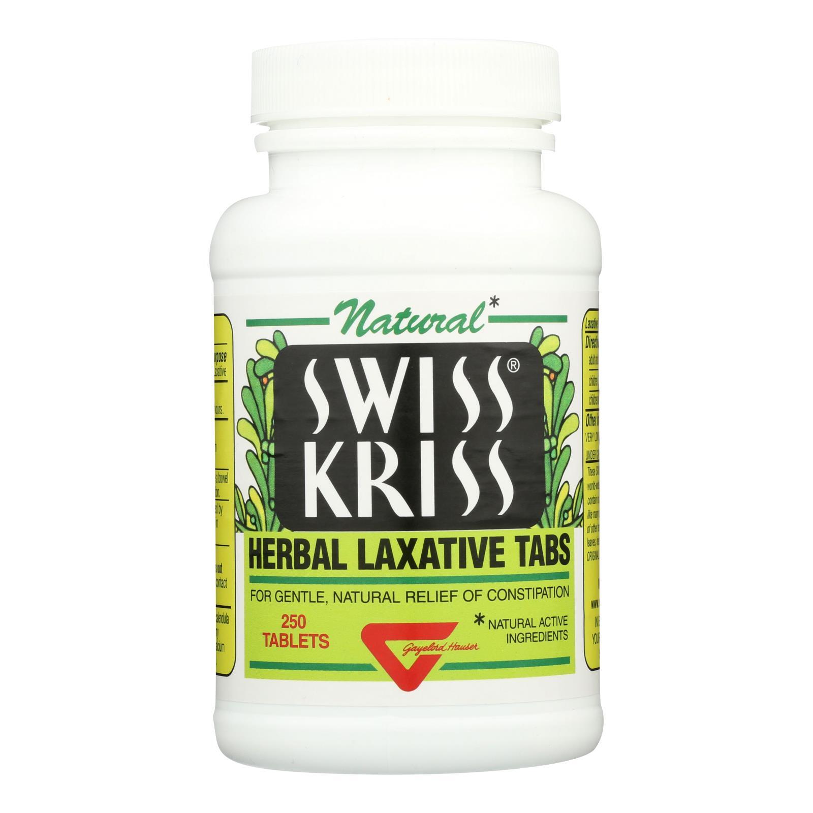 Modern Natural Products Swiss Kriss Herbal Laxative – 250 Tablets