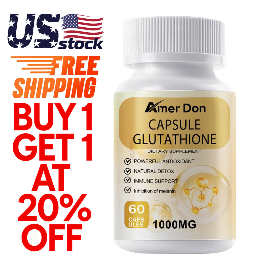 L-Glutathione 1000mg Capsules – Antioxidant, Liver, Immune & Cell Health Support