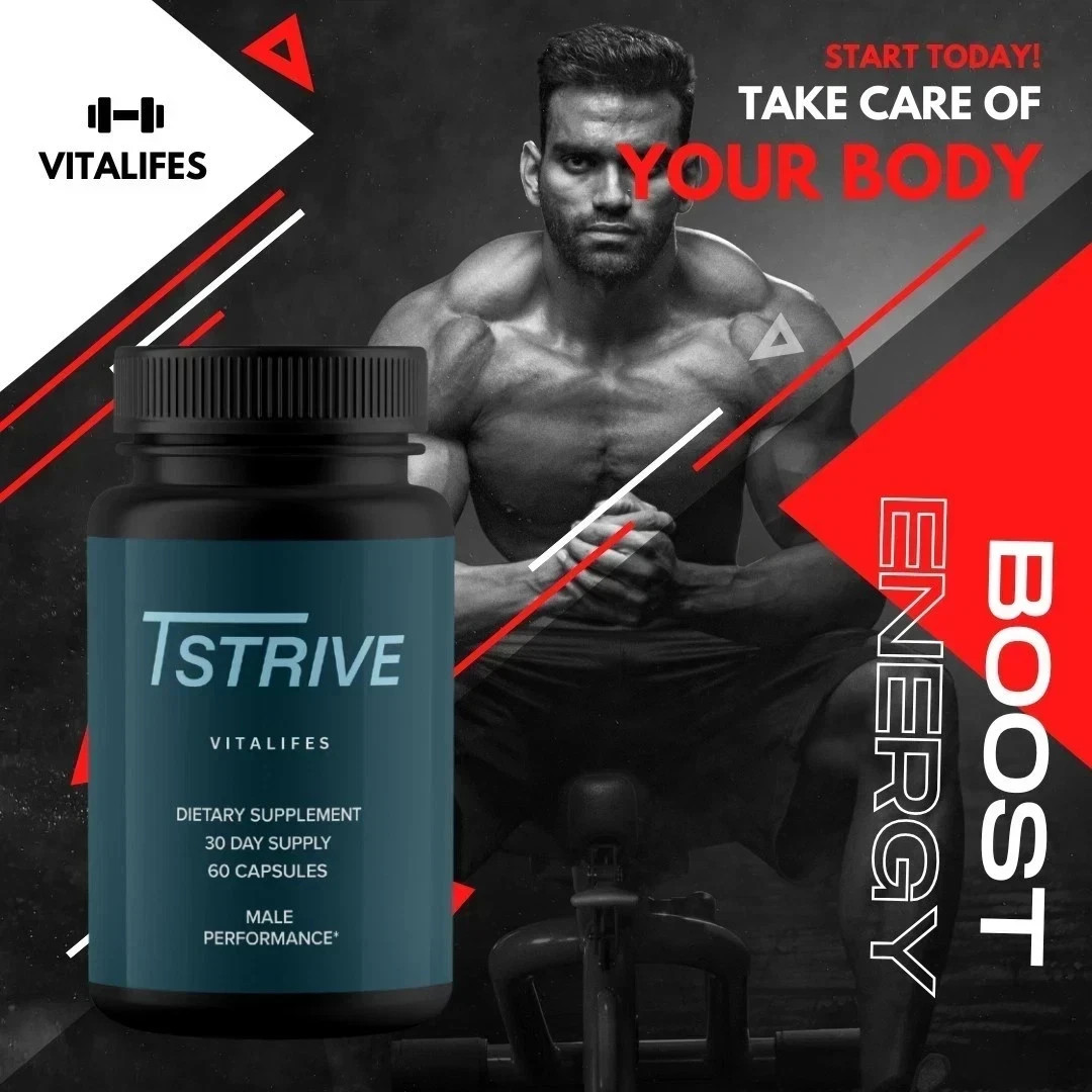 (5 Pack) Tstrive Advanced Male Support Performance Supplement 60 Capsules