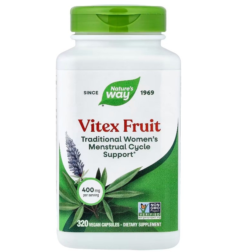 Nature’s Way, Vitex Fruit, 2 PACK, 400 mg per serving, 320 Vegan Capsules each