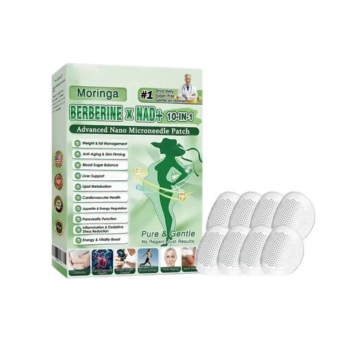 Moringa Berberine 10-in-1 Advanced Nano Microneedle Patch (7pcs/box)