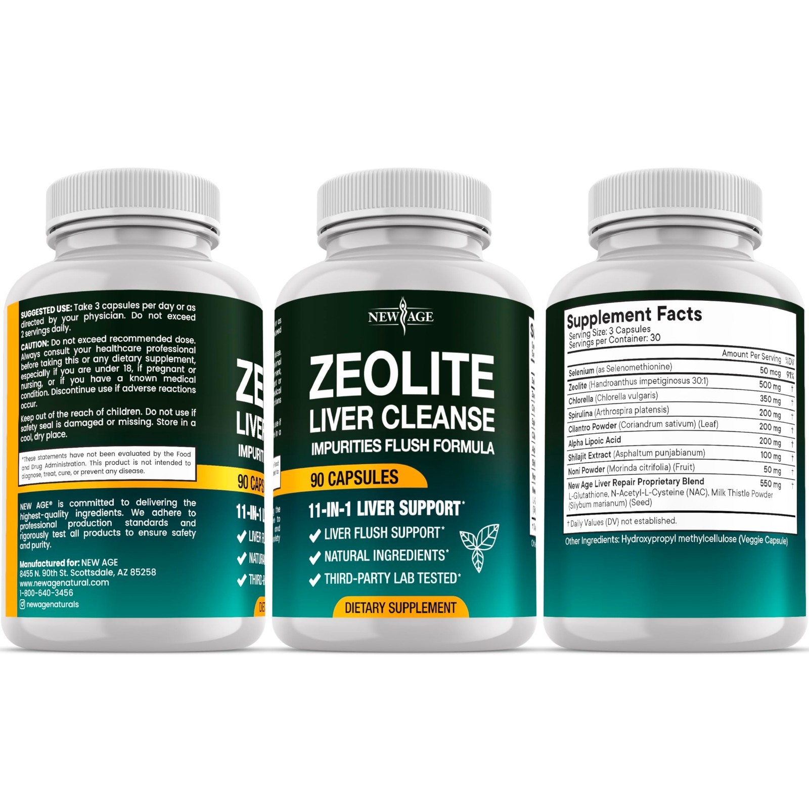 Liver Cleanse & Repair Supplement – Gut Health, Energy Boost, Zeolite, Noni, NAC