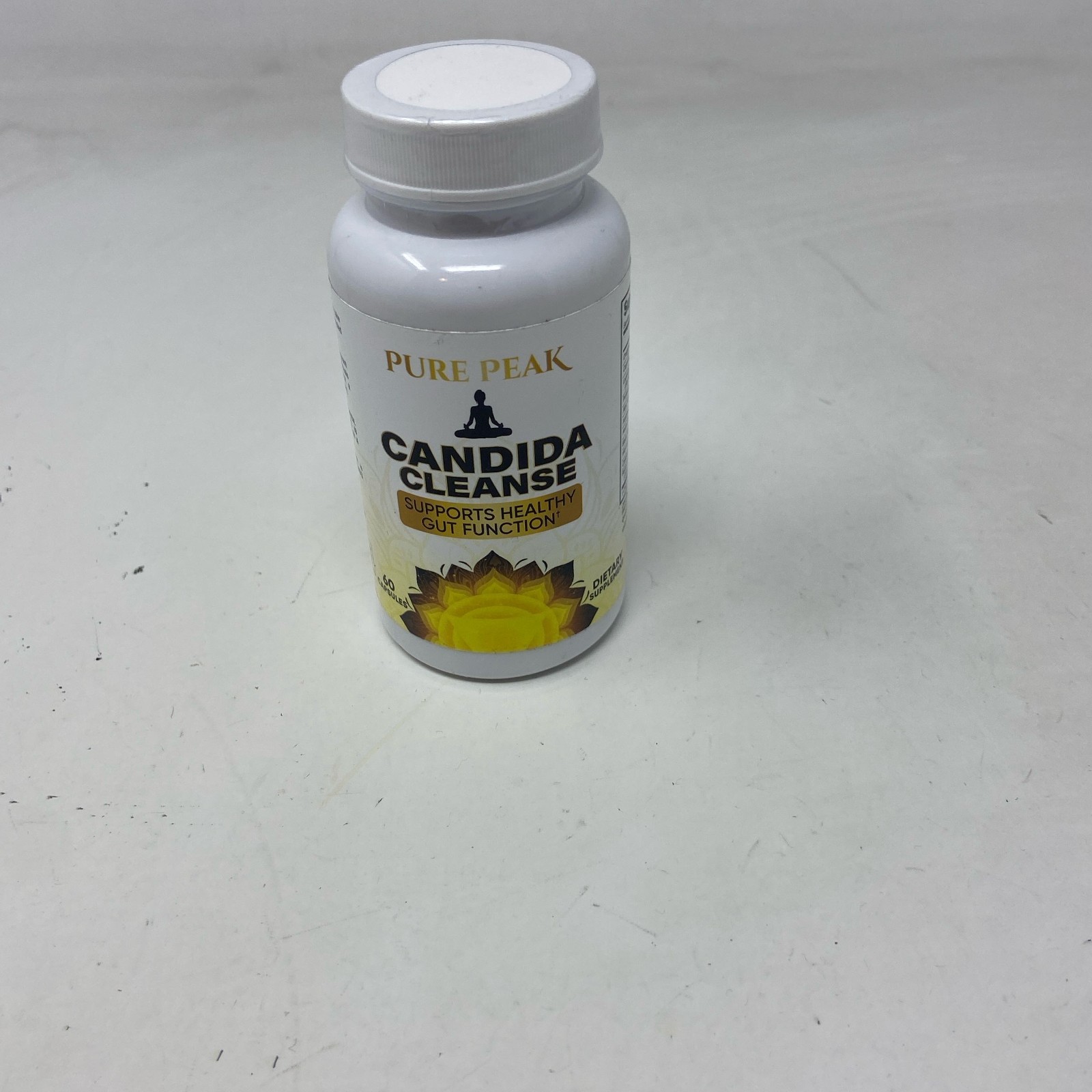 Pure Peak Candida Cleanse 60 Caps, Gut & Colon Support – White