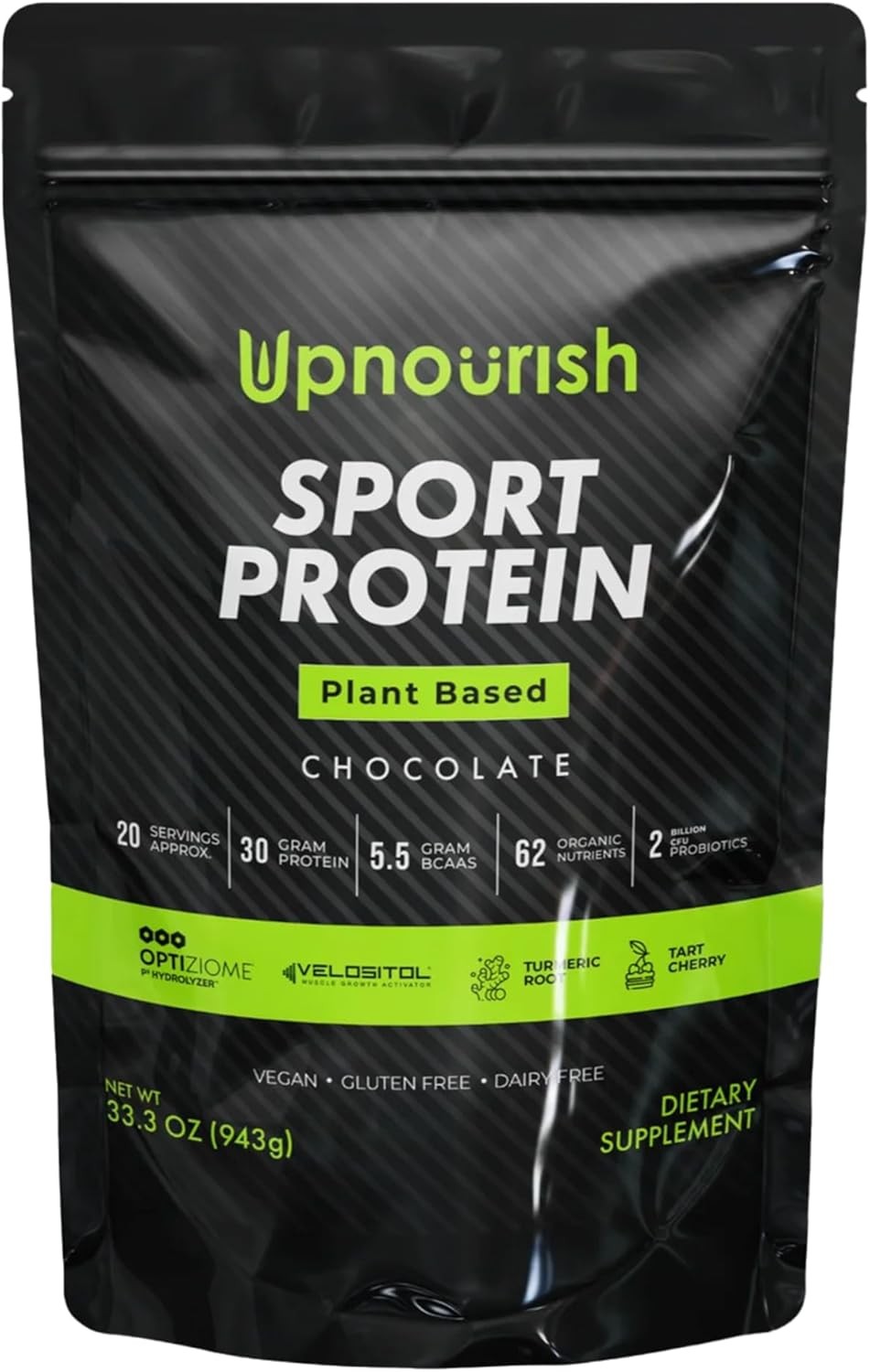 Vegan Sport Protein Powder Chocolate 20 Servings NSF