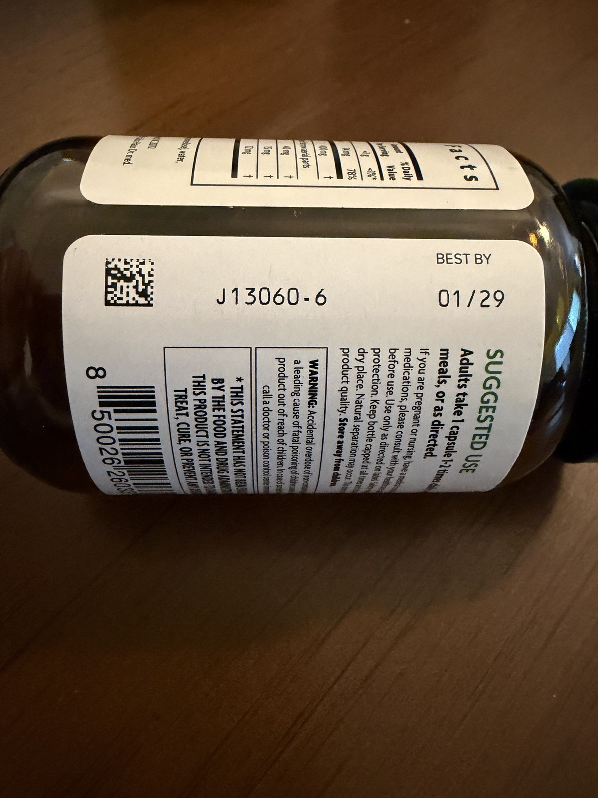 Floradix Iron + Herbs Supplement for Healthy Energy 60 Ct Liquid Phyto Caps