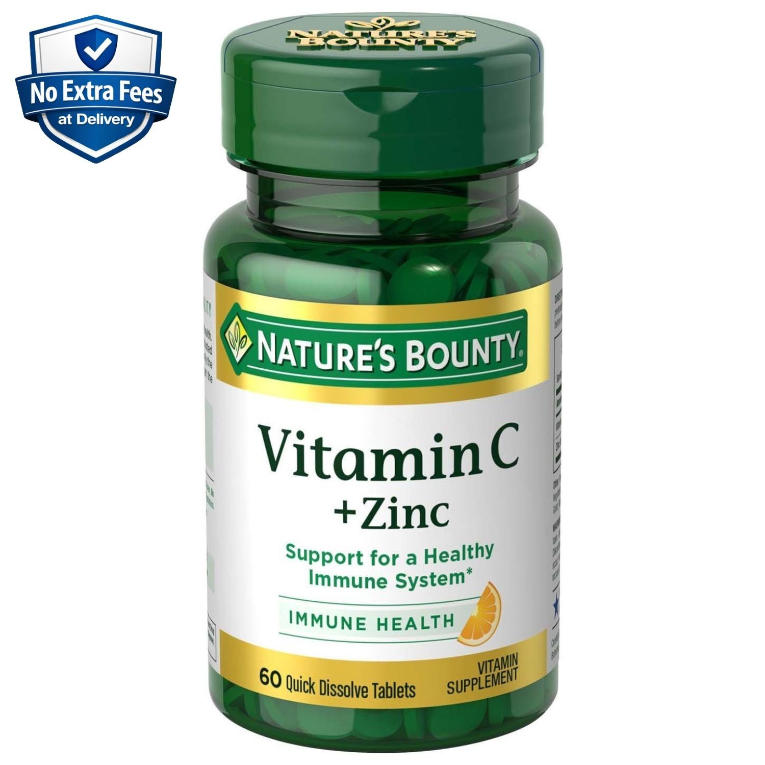 Ácido Ascórbico Vitamina C 60mg + Óxido de Zinc y Gluconato 15mg – 60 Tabletas