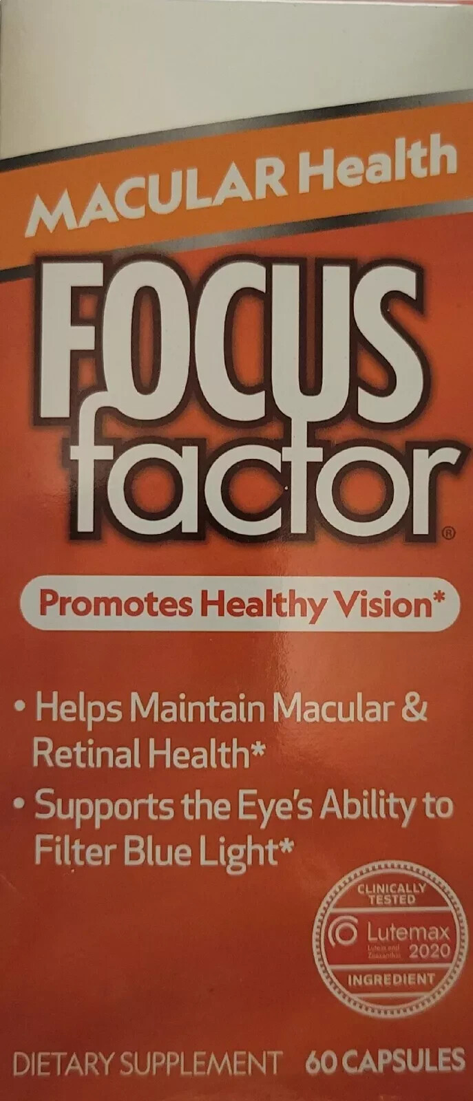 Focus Factor Macular Health Healthy Vision – 60 Capsules; Exp 05/2025