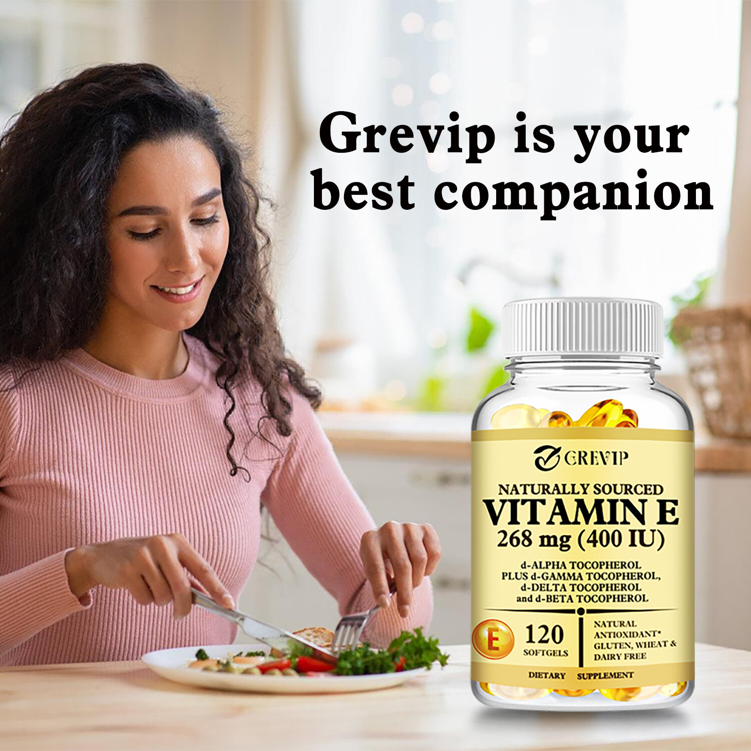 Naturally Sourced Vitamin E – for Skin, Heart, Brain, and Immune System Health