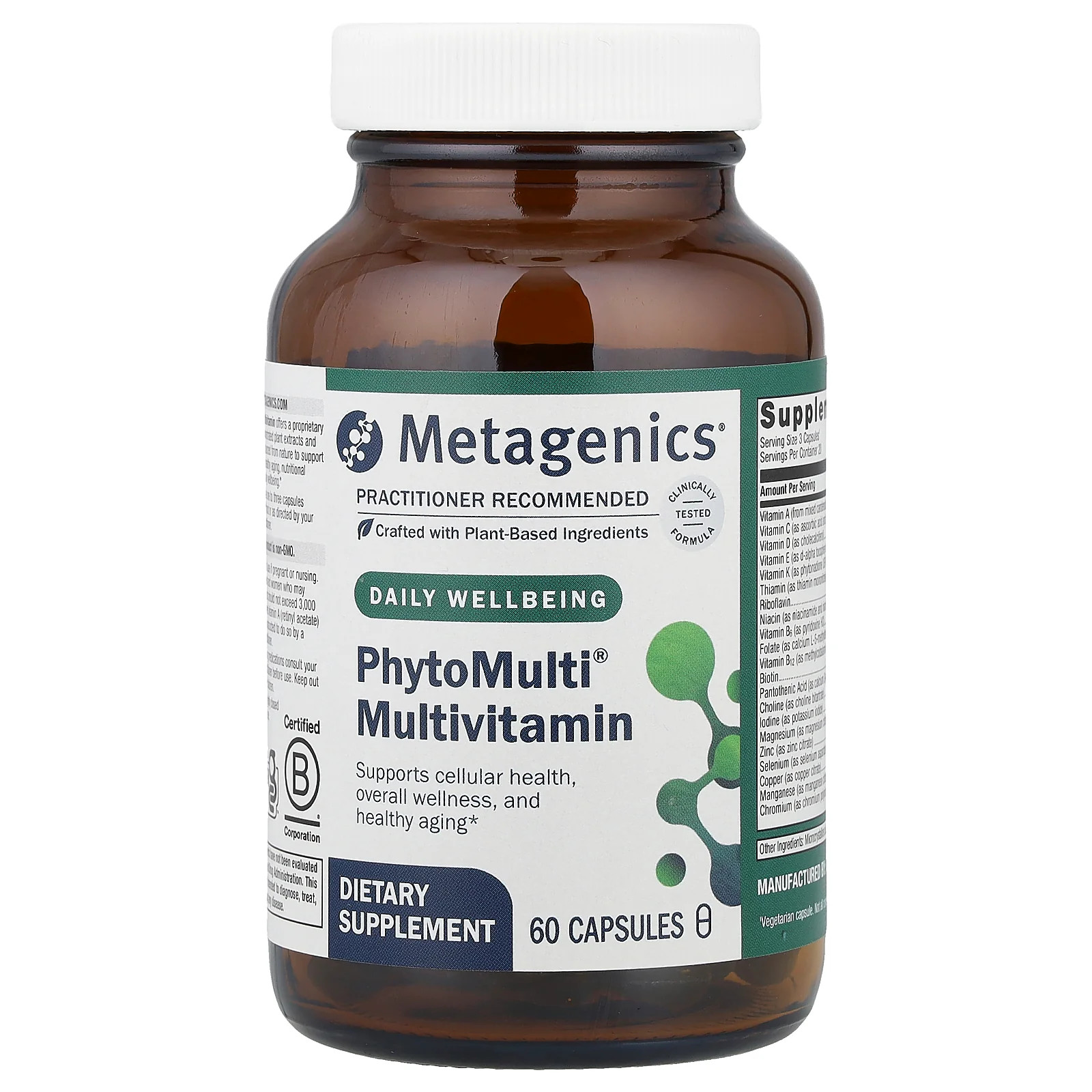 2 X Metagenics, PhytoMulti� Multivitamin, 60 Capsules