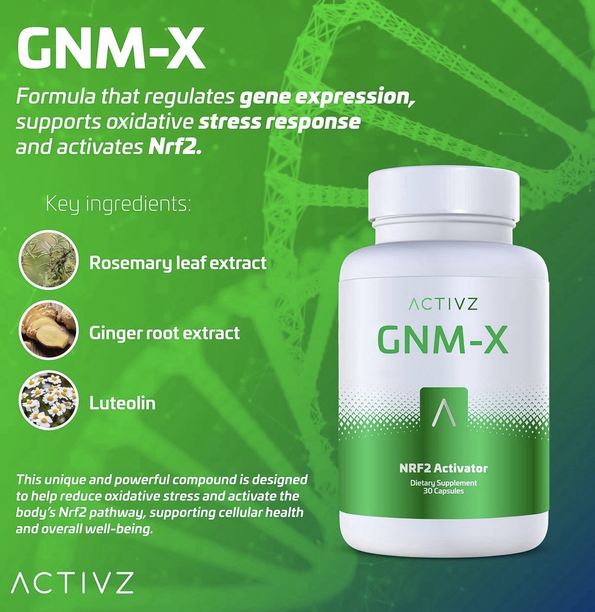 Activz Trifecta Combo – GNM-X, LINQ, OPTIMEND – 3 Bottle System – New & Sealed