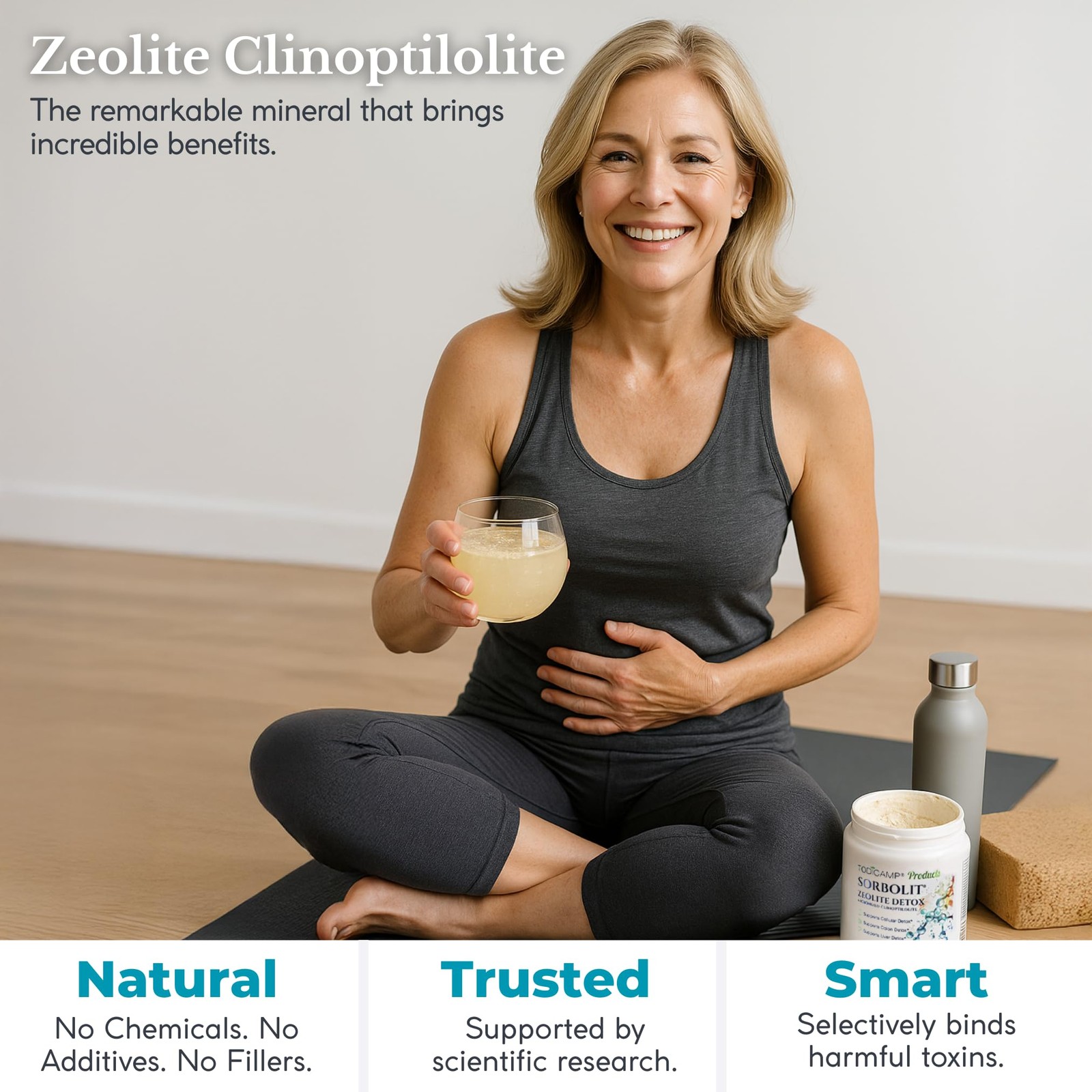 TODICAMP Zeolite Powder – Zeolite Clinoptilolite Powder Sorbolit Ultra FINE 1-2