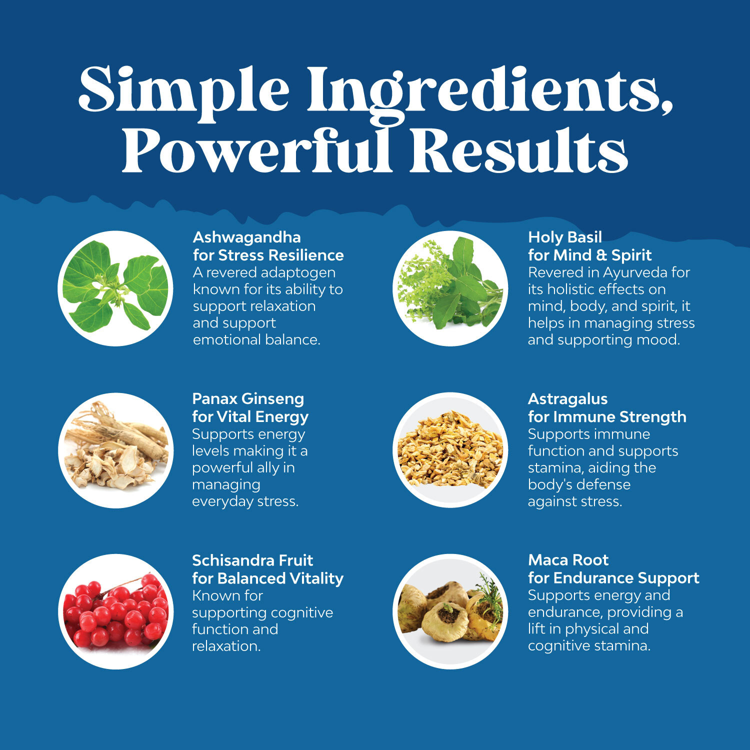 Herbal Adaptogen Mood Support Supplement – Calming Adaptogens Supplement 60ct