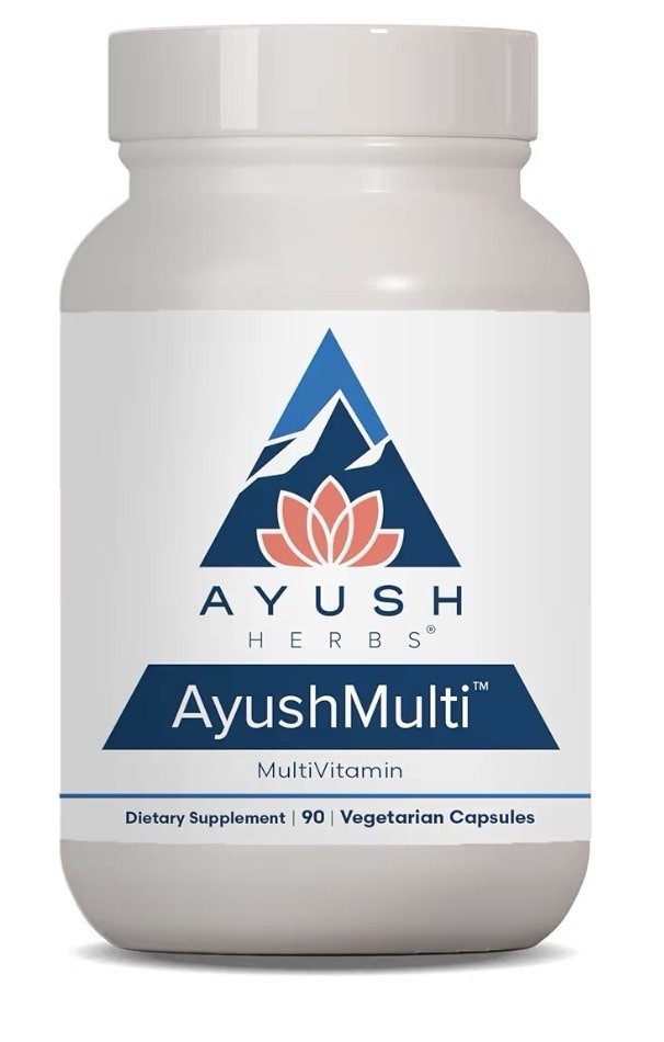 Ayush Herbs AyushMulti MultiVitamin Daily Vitamin For Women And Men 90 Capsules