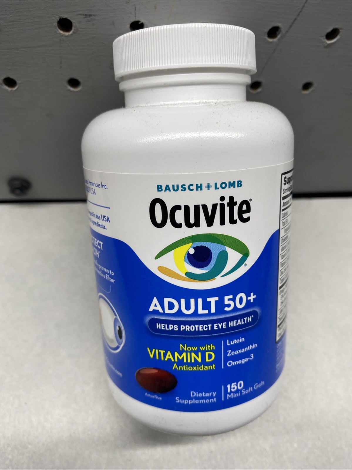 Bausch & Lomb Ocuvite Adult 50+ Eye Vitamin & Mineral Supplement – 150 Softgels