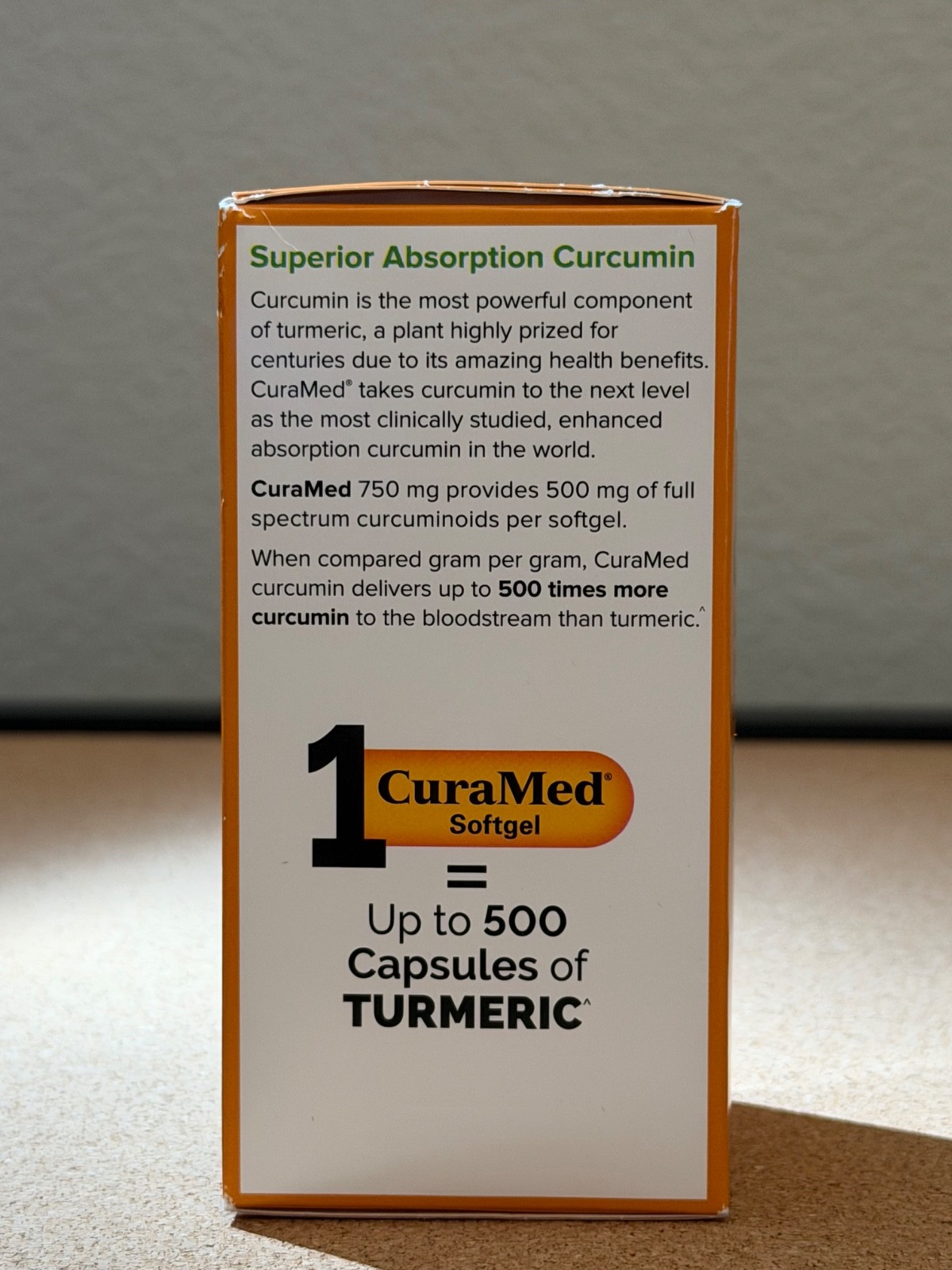 Terry Naturally CuraMed Softgels, 750mg Curcumin Complex -120 Count
