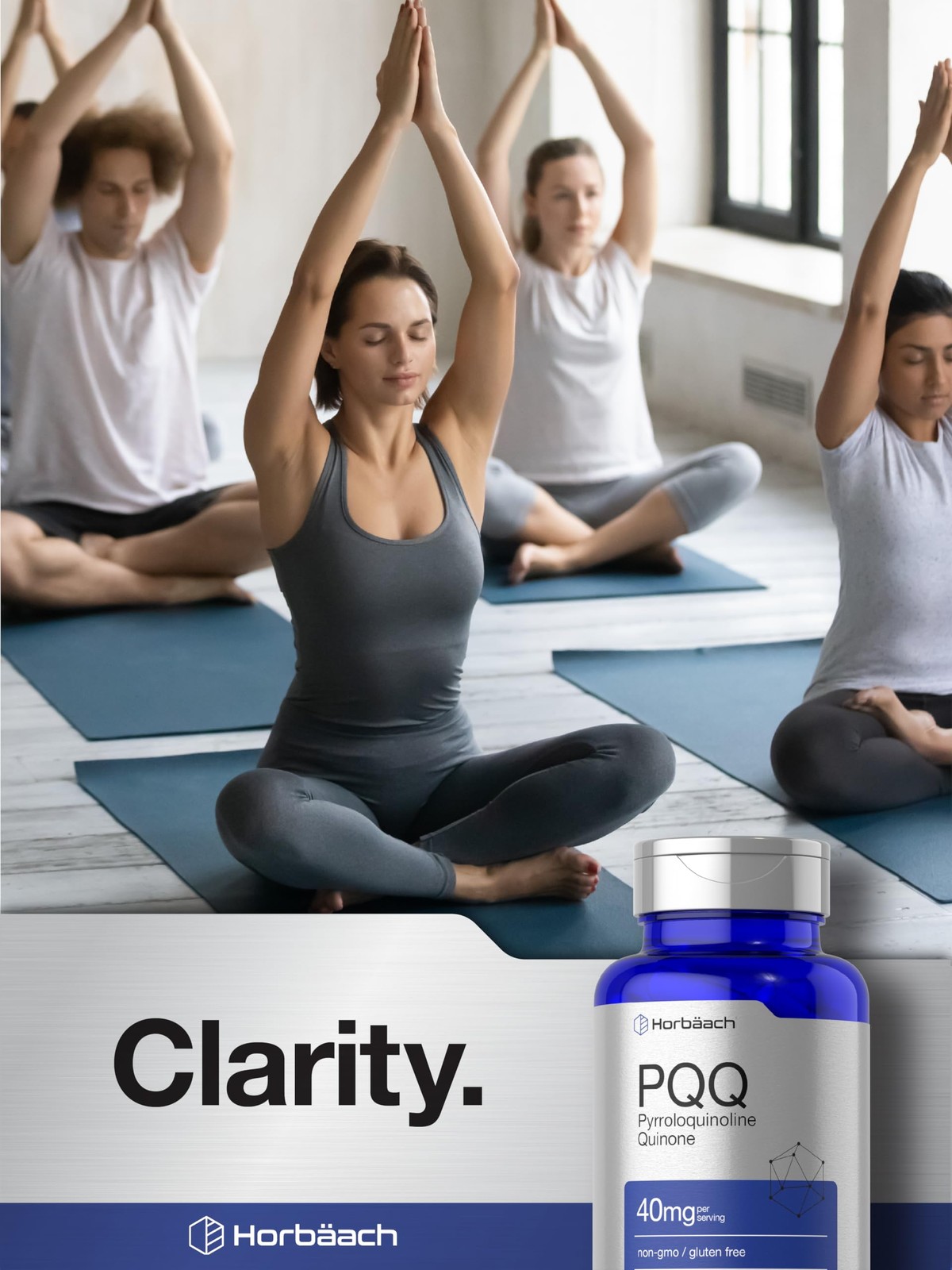 Horbäach PQQ Supplement 40 mg | 120 Capsules | Maximum 120 Count (Pack of 1)