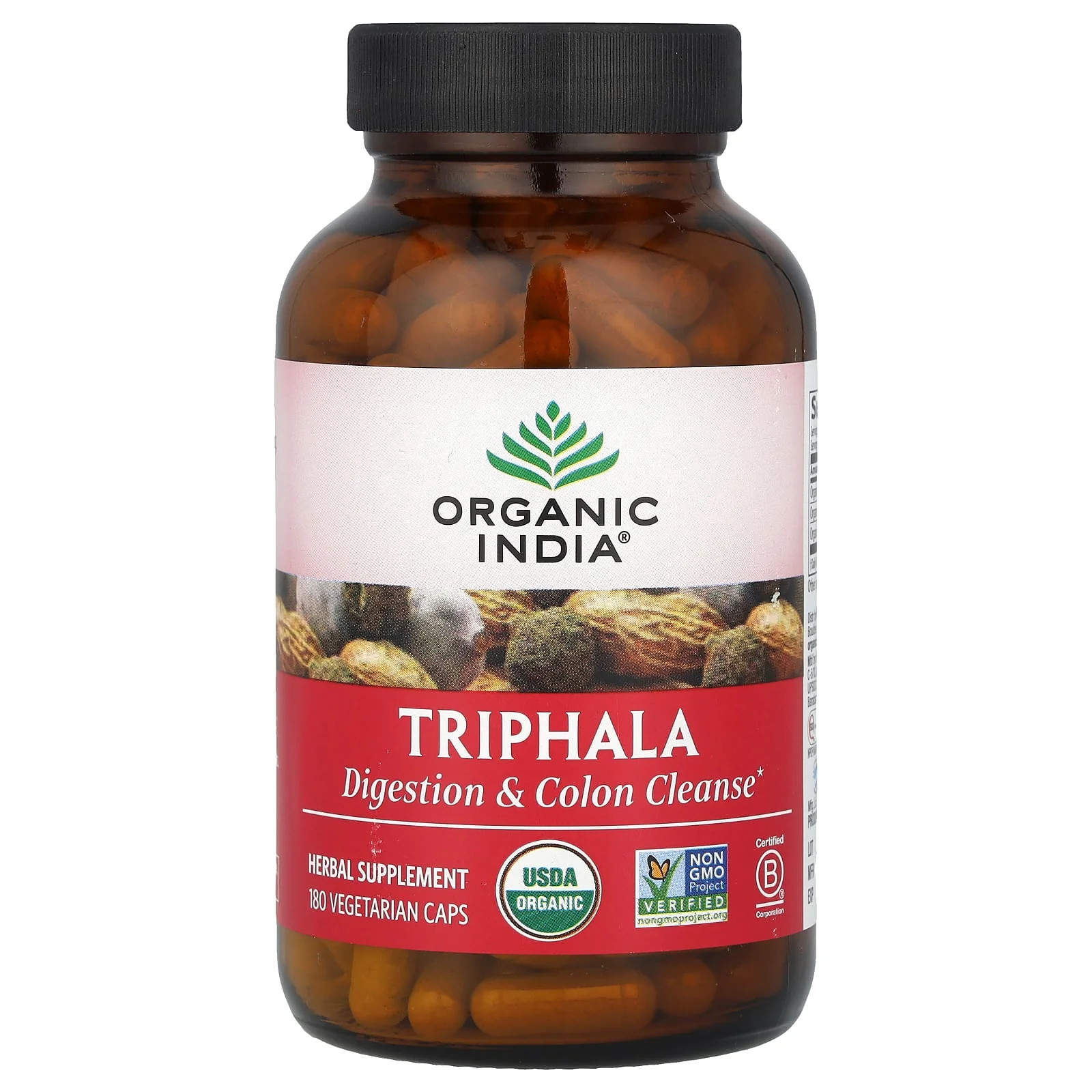 2 X Organic India, Triphala, 180 Vegetarian Caps