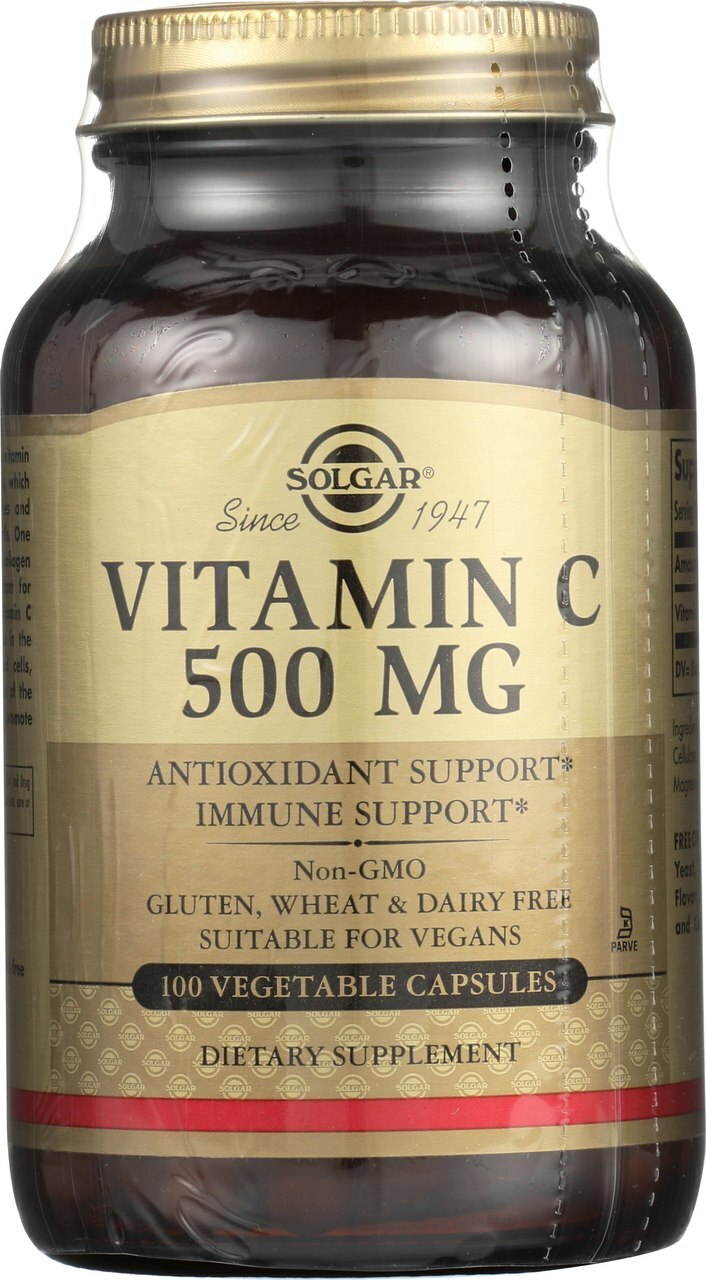 Solgar Vitamin C 500mg 100 Vegetable Capsules