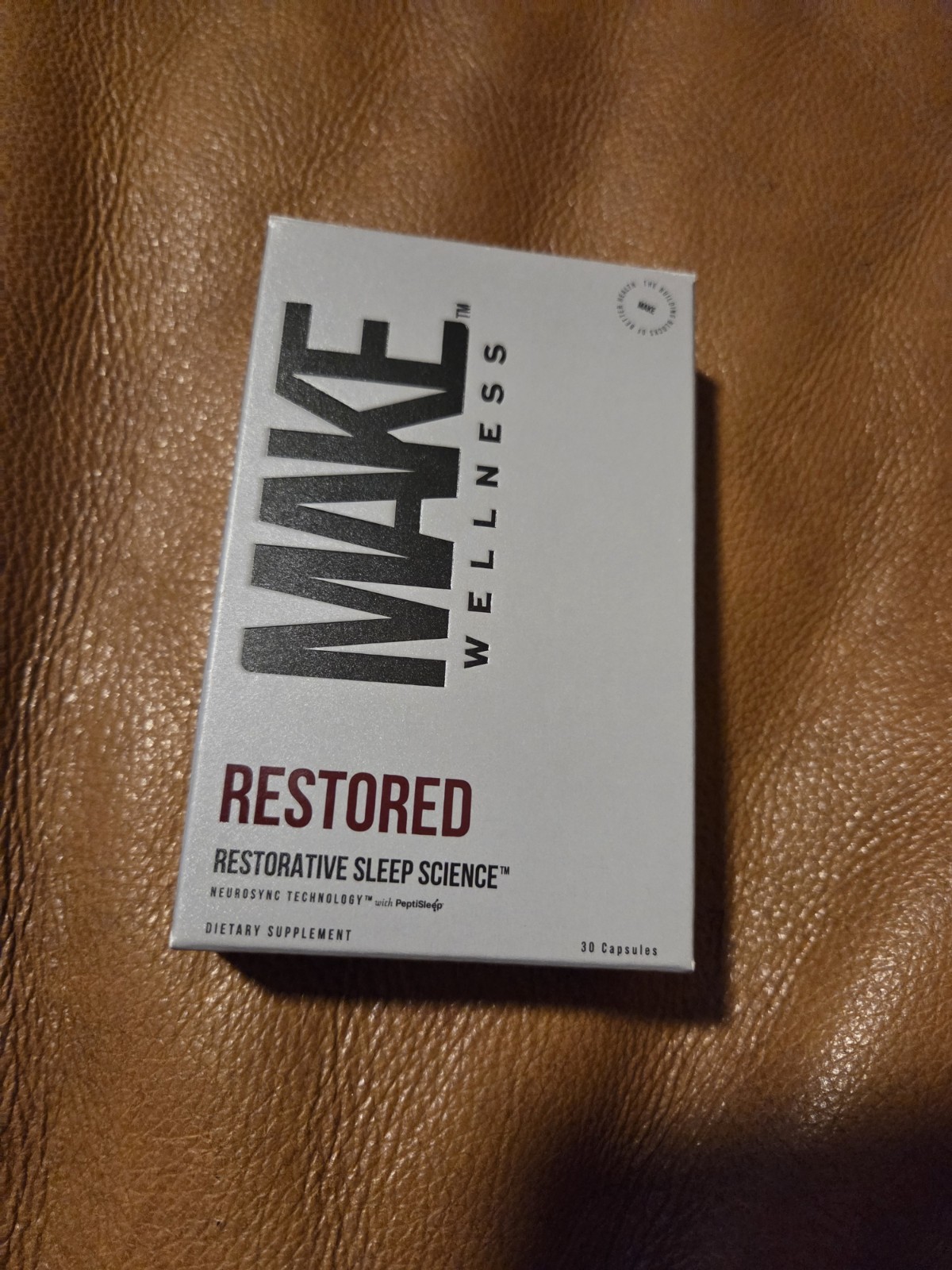 Make Wellness Restored Restorative Sleep Science Dietary Supplement 22 Capsules