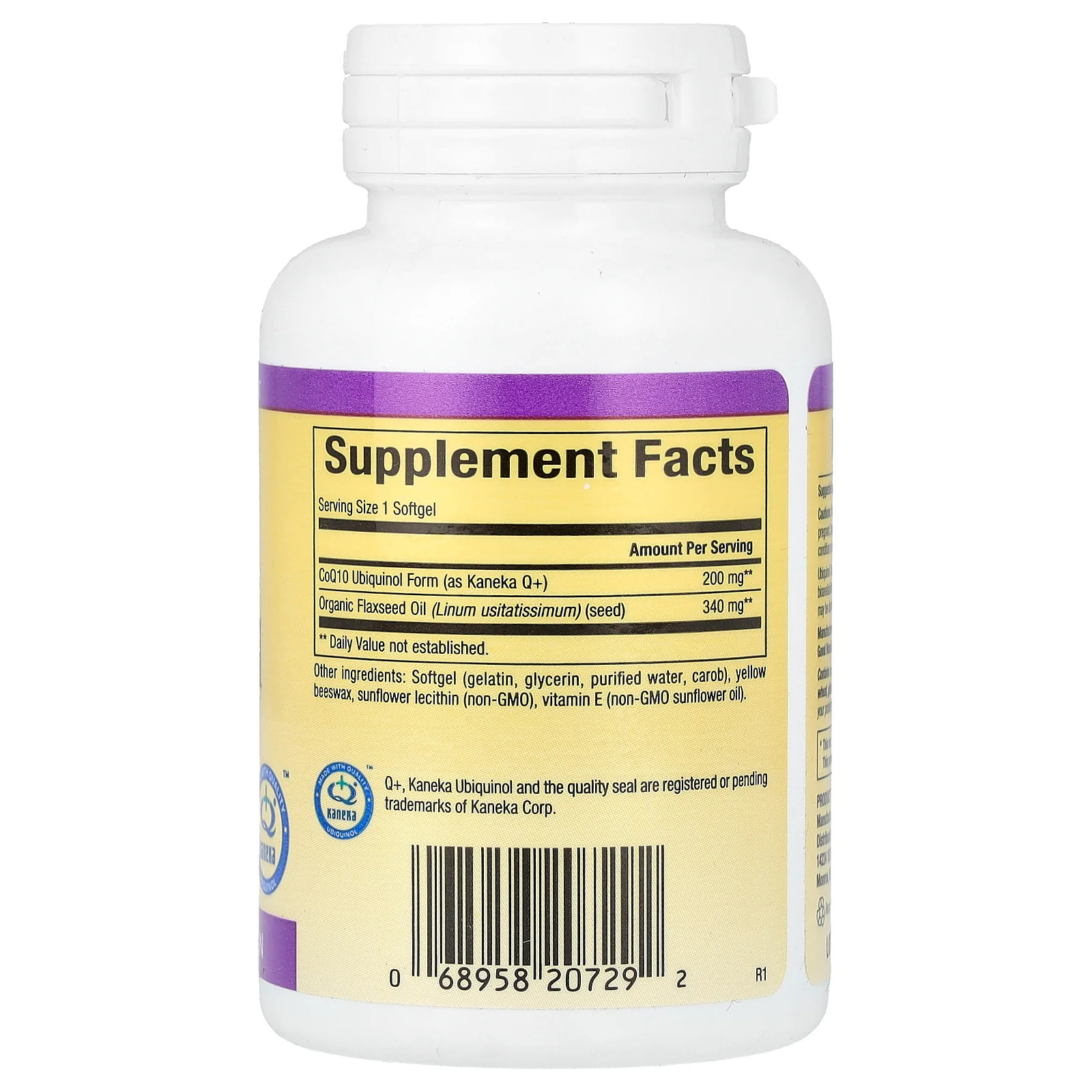 2 X Natural Factors, Ubiquinol, 200 mg, 30 Softgels