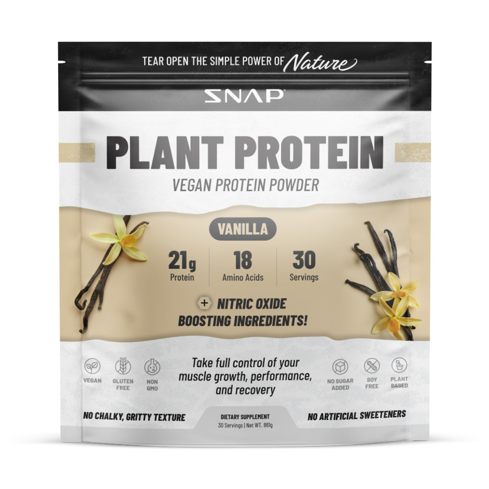 Vegan Plant Protein Organic Powder, Muscle Builder & Recovery Vanilla – 2lbs