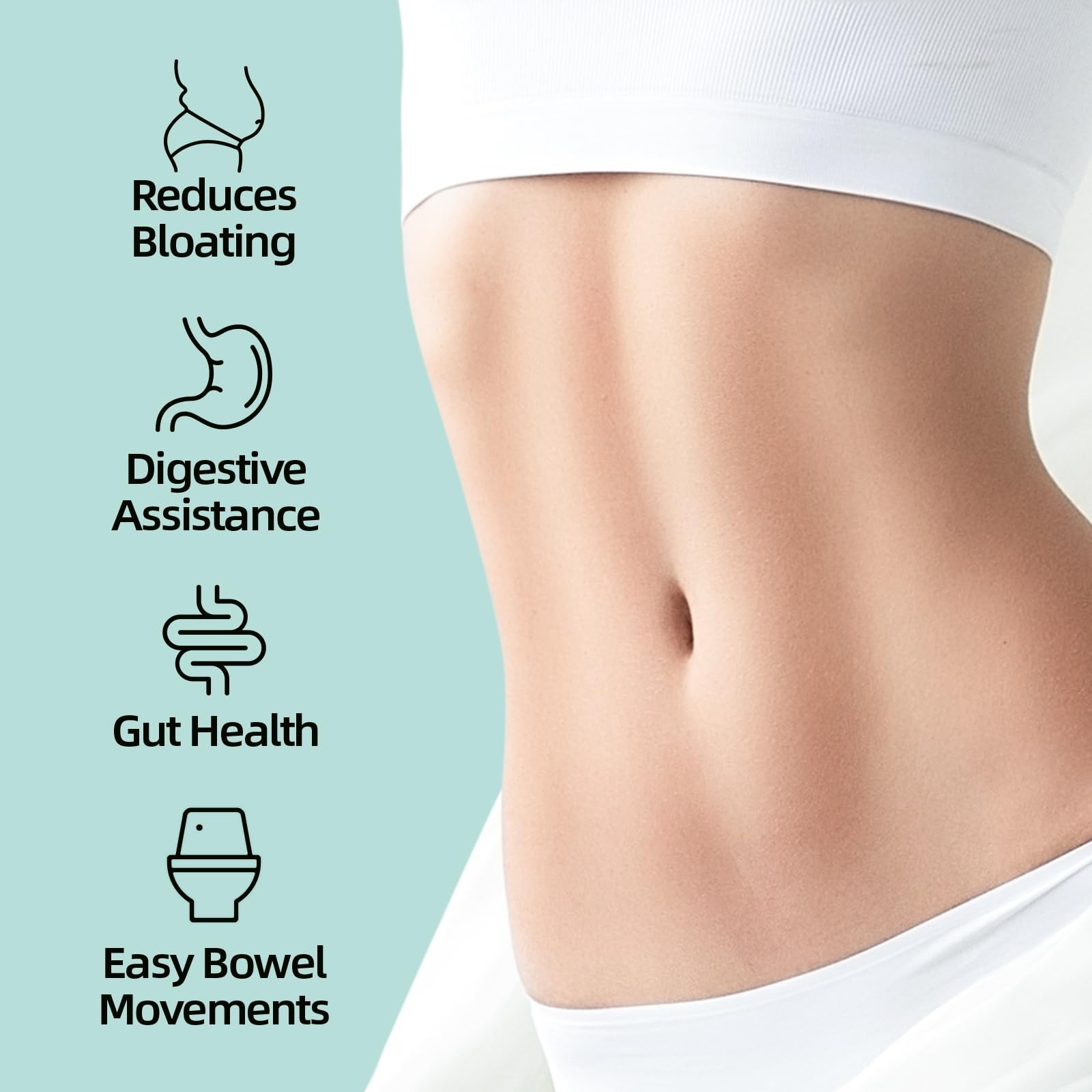 Liquid Probiotics with Prebiotics for Bloating Relief – 7 Day Gut Colon Cl