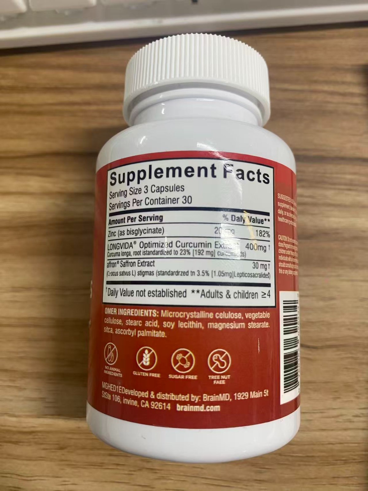 brainMD Happy Saffron Plus 2 Pack 180 Caps Mood Memory Supports Supplement